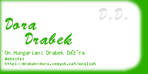 dora drabek business card